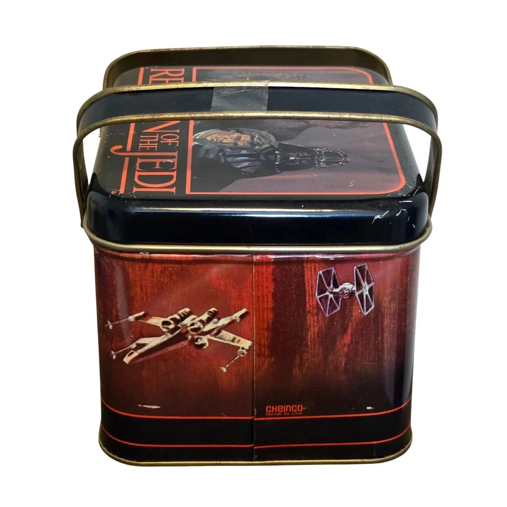 1983 Chein Star Wars Return Of The Jedi ROTJ Collectible Tin Box w/ Handles